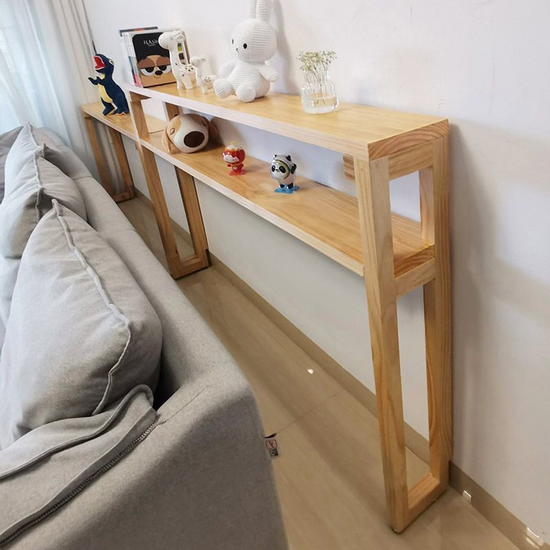 Customized Living Room Sofa Rear Shelf Wall Bookshelf Solid Wood ...