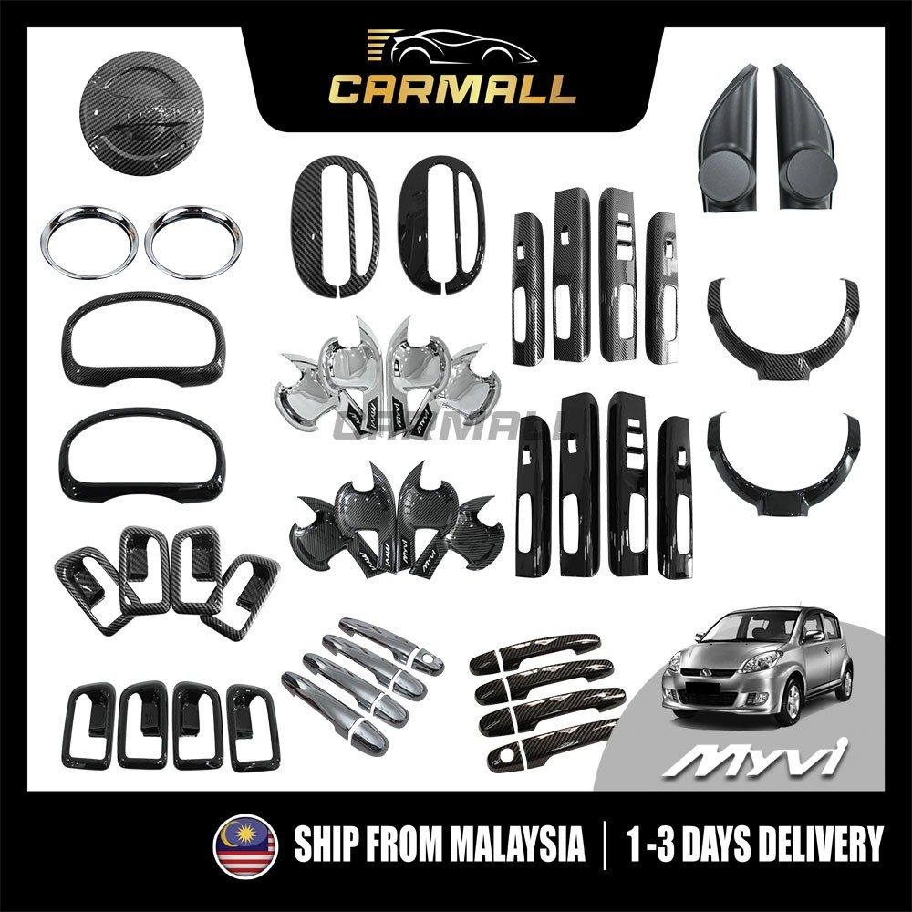 Perodua Myvi M300 2005 - 2011 Exterior Interior Decoration Carbon ...
