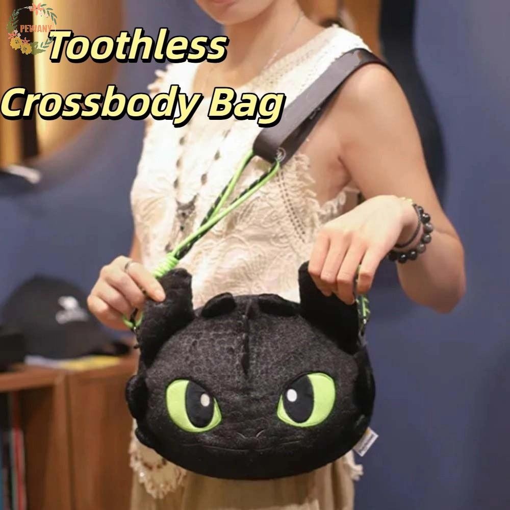 PEWANY Toothless Crossbody Bag, Cute Soft Night Fury Doll Bag ...