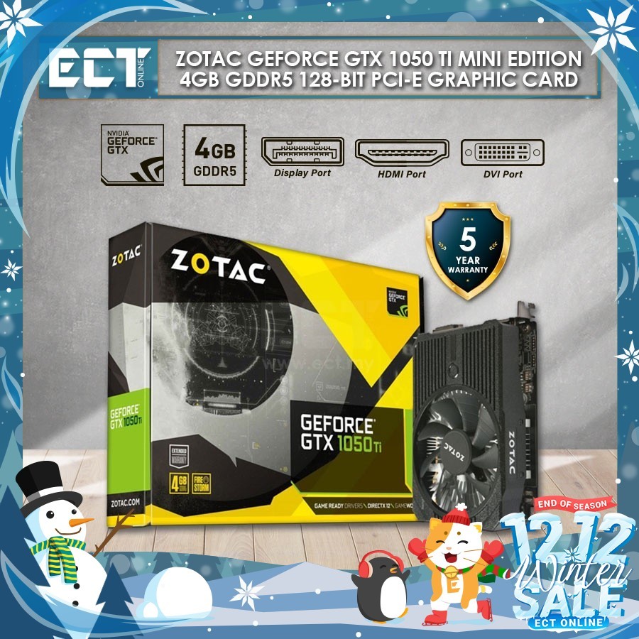 Zotac geforce gtx 1050ti 4 gb mini graphics card sales