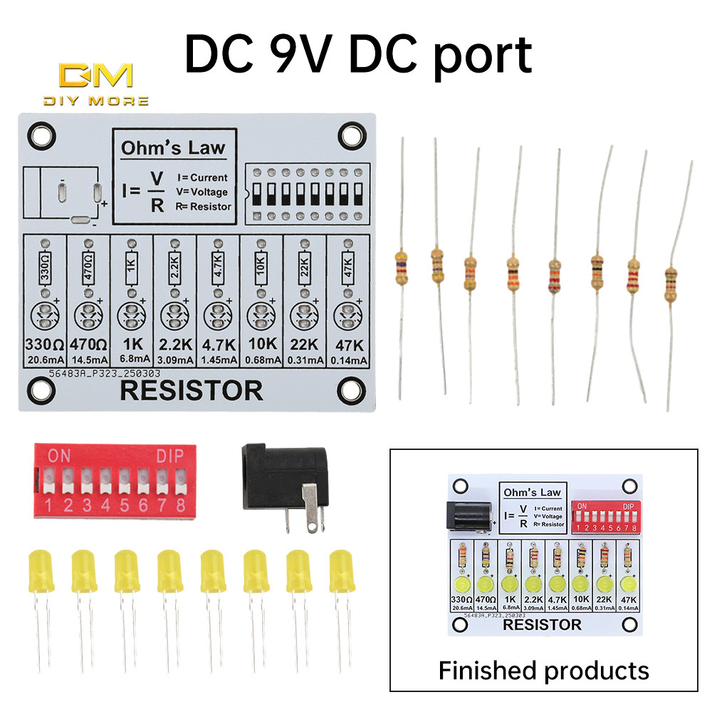 DIYMORE LED Current Test Ohm's Law DIY Soldering Practice Kit ...