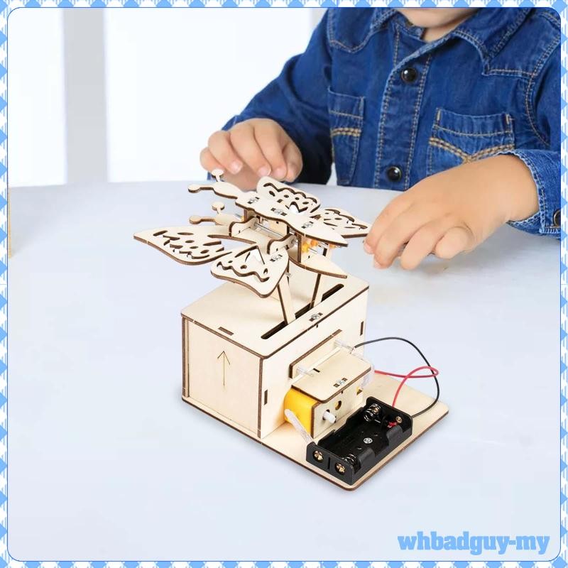 [WhbadguyMY] Wooden Experiment Kits Electric Bionic Butterfly Smooth ...