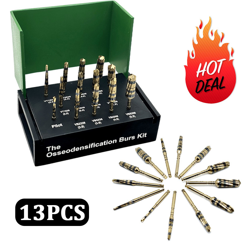 13Pcs/Set Surgical Implant System Drivers Dental Osseodensification ...