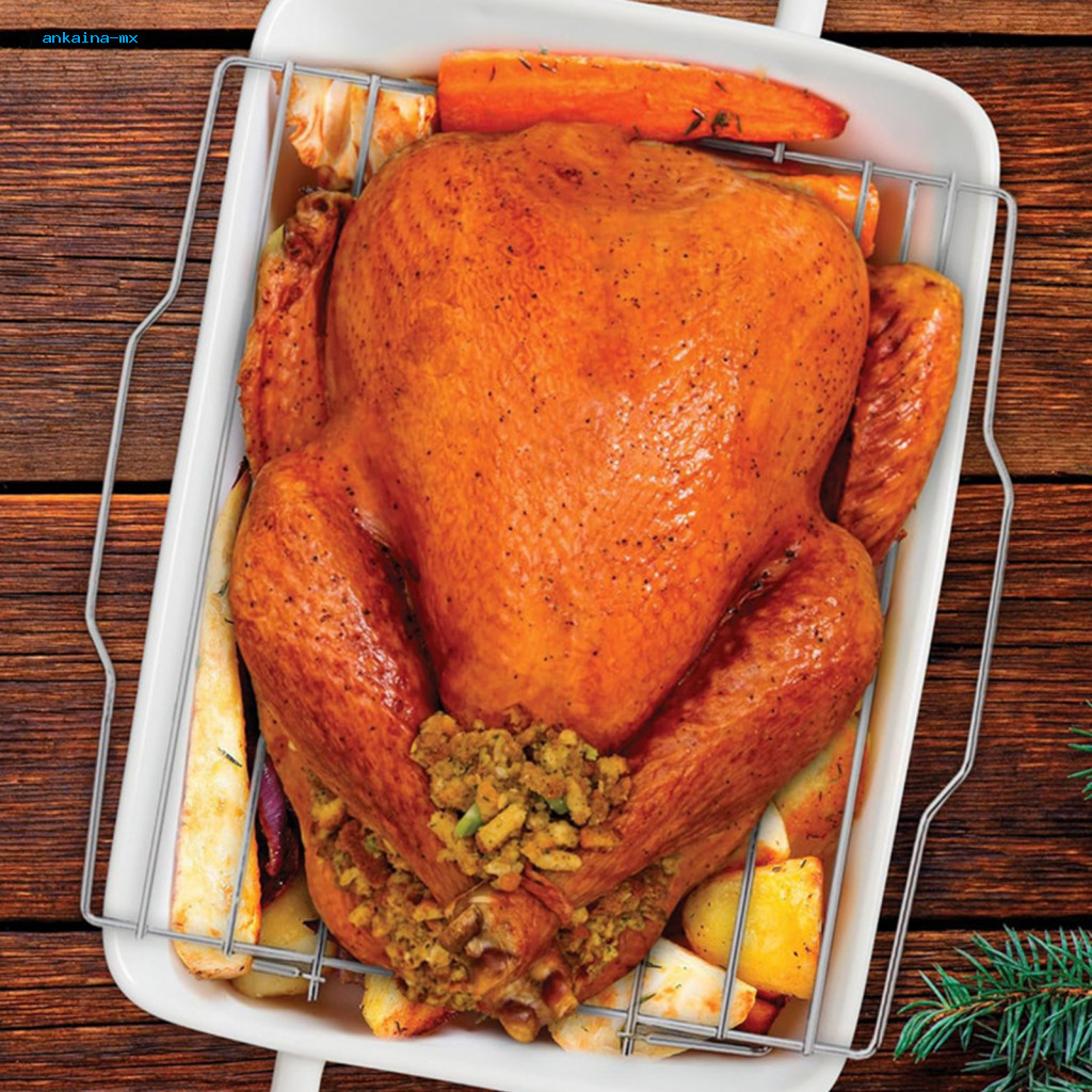 Roasting Rack for Small Turkeys V-shaped Stainless Steel Roasting Rack ...