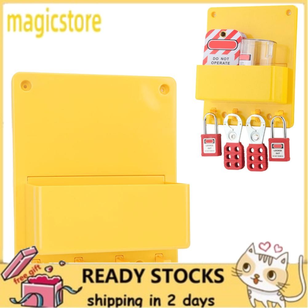 Magicstore Saluaqui Safety Padlock Station Lockout Tagout Wall Mounted ...