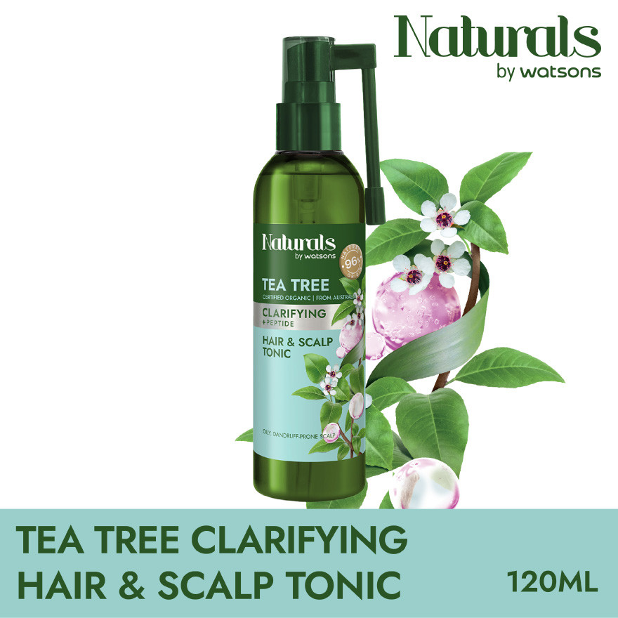 NATURALS BY WATSONS Tea Tree Clarifying Hair & Scalp Tonic 120ml ...