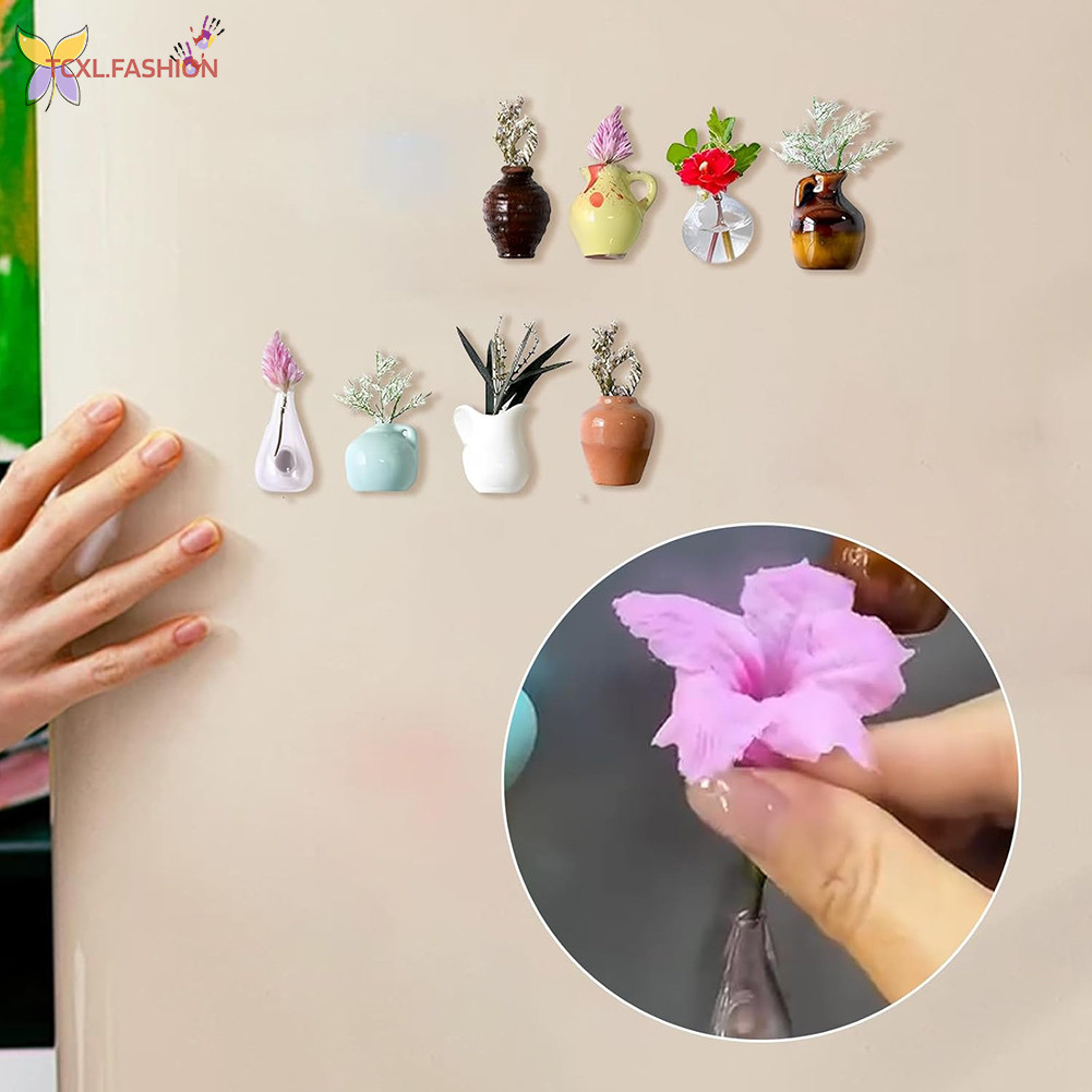 Funny Mini Plant Magnets Easy DIY Fridges Stickers For Home Bedroom ...