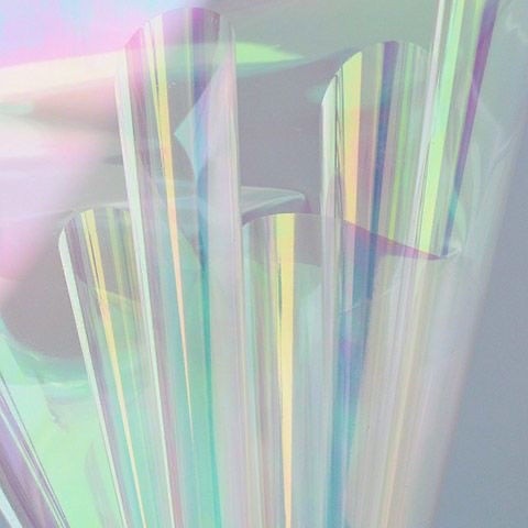 Handmade Paper Folding Phantom Rainbow Film Flower Wrapping Pearl Paper ...