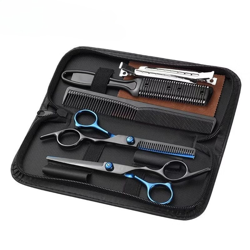 12PCS Professional Hair Cut Set Stainless Steel Gunting Rambut Shears ...