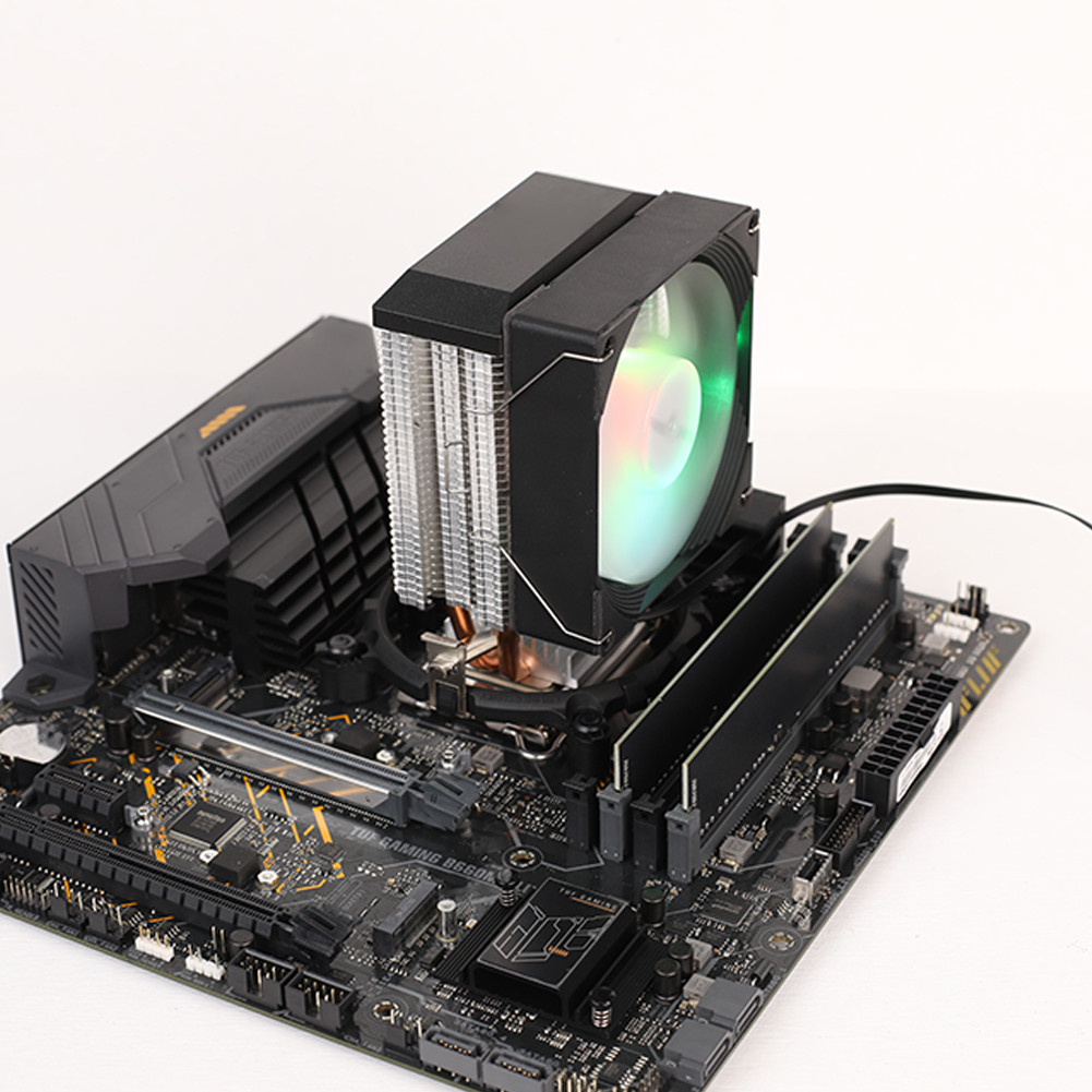 9cm PWM Silent Computer Fan 4Pin CPU Cooling Fan RGB PC Fan for PC ...