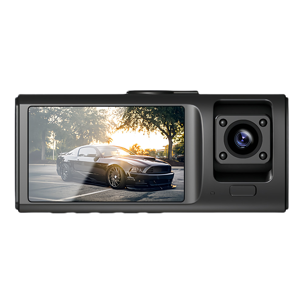 Channel Wifi Car Dvr Hd P Ir Night Vision Three Way Camera Dvr Recorder Parking Monitor