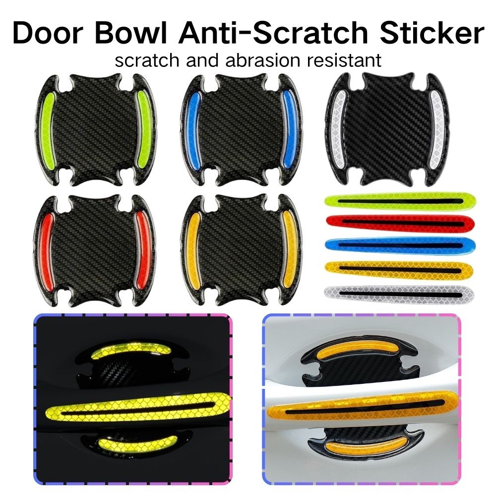 Universal Carbon Sticker Auto 3D Fiber Door Door Handle Handle Paint ...