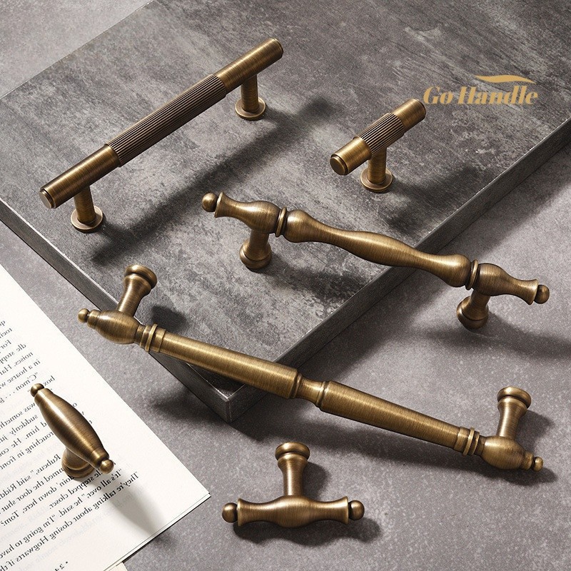 Full Solid Copper Handles Bronze Brass Handle For Cabinet Wardrobe ...