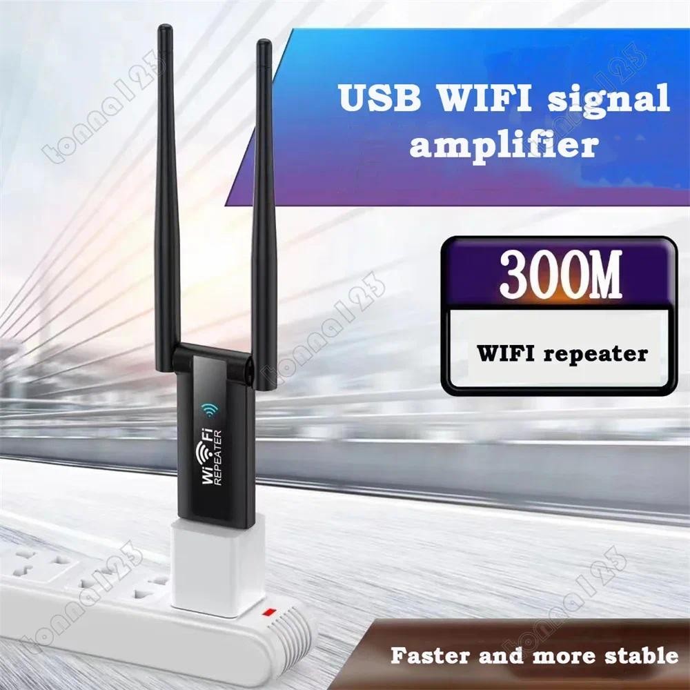 Wireless USB Universal 300Mbps Wifi Adapter Rj45 Port Network