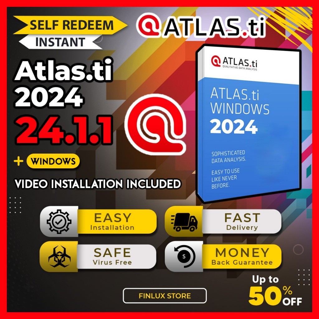 [Auto Delivery] [SELF REDEEM] ATLAS.ti 24.1.1 Latest 2024 Lifetime For ...