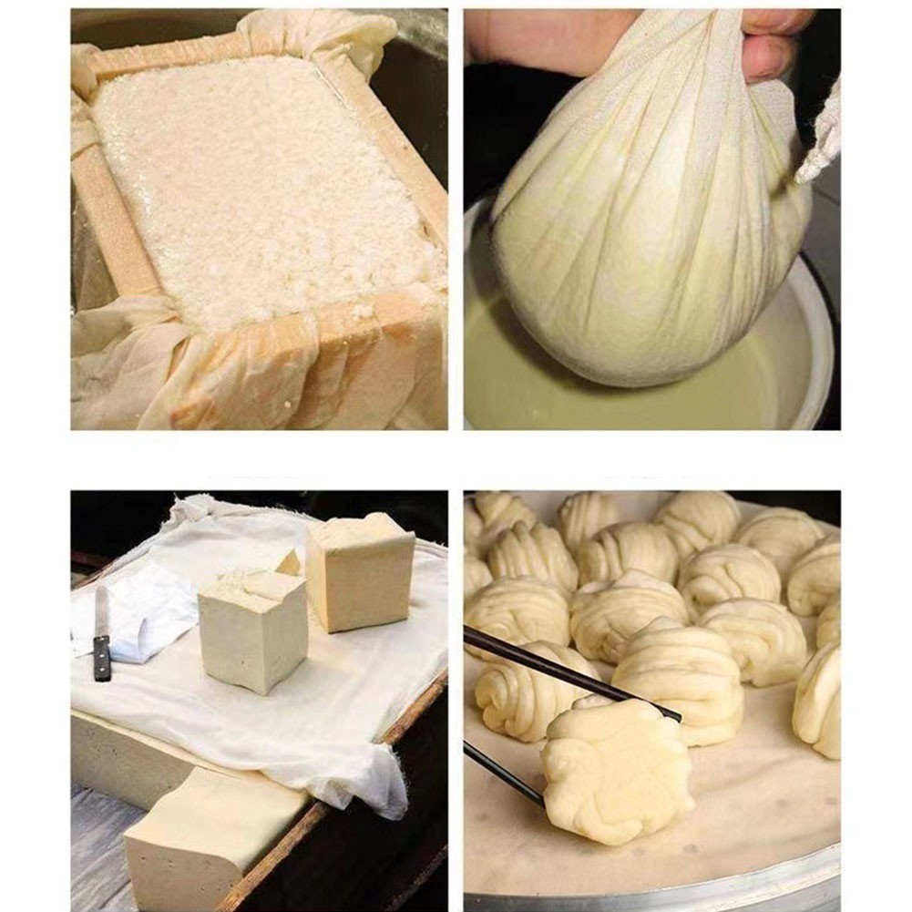 [HEST]CheeseclothStrain Reusable Ultra Fine Mesh Unbleached Cotton Tofu