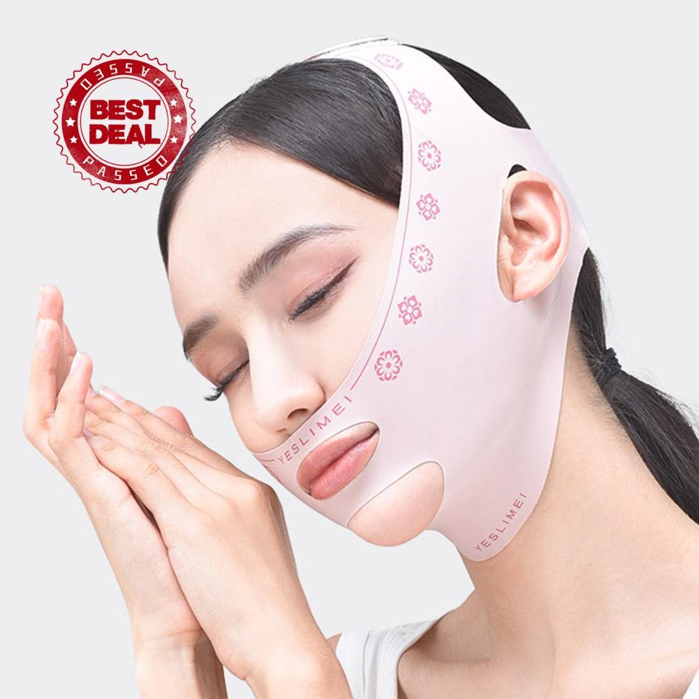 Facial Contour Lifting Strap Mask Face V Tightening Lifting Mask Double ...