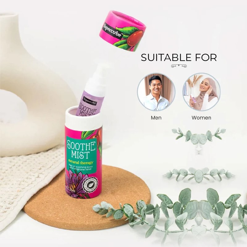 Supercube Soothe Mist Natural Therapy Spray Soothing Body Migraine ...