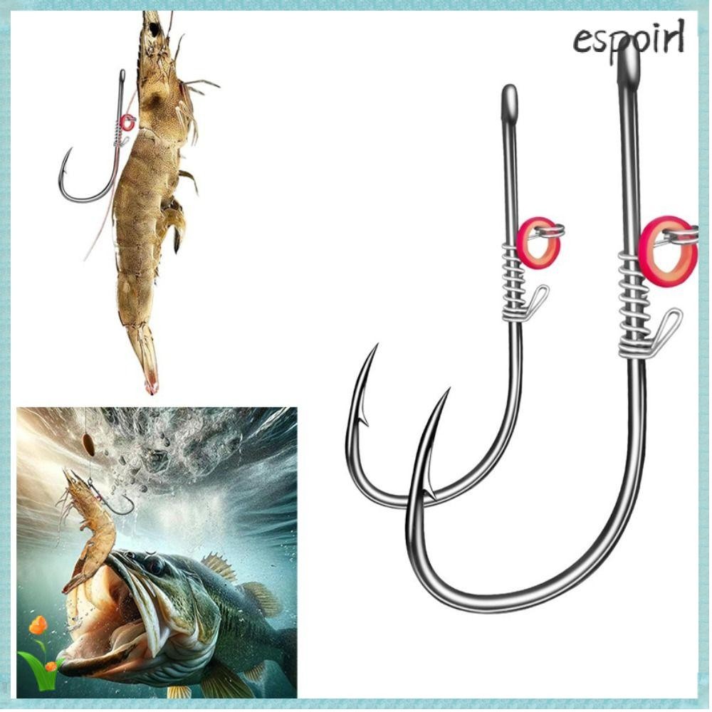 60pcs Offset Worm Fishing Hooks – High Carbon Steel Wide Gap Jig Hooks In Plastic Box (#1-5/0)