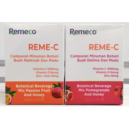 Remeco REME-C Passion Fruits/Pomegranate 3g x 30 sachets | Shopee Malaysia