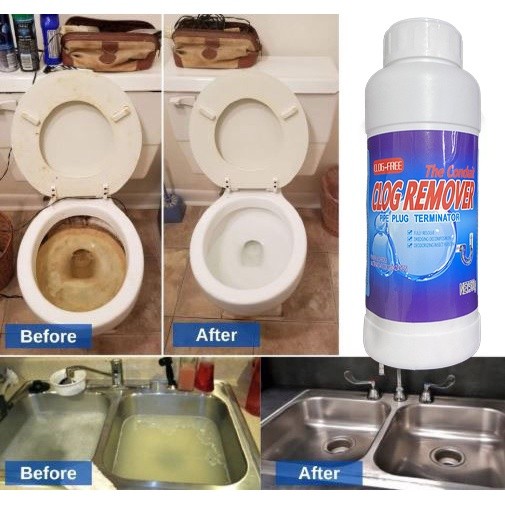 Clog Remover Drain Pipe Basin Cleaner Toilet Bowl Clogged Drainage