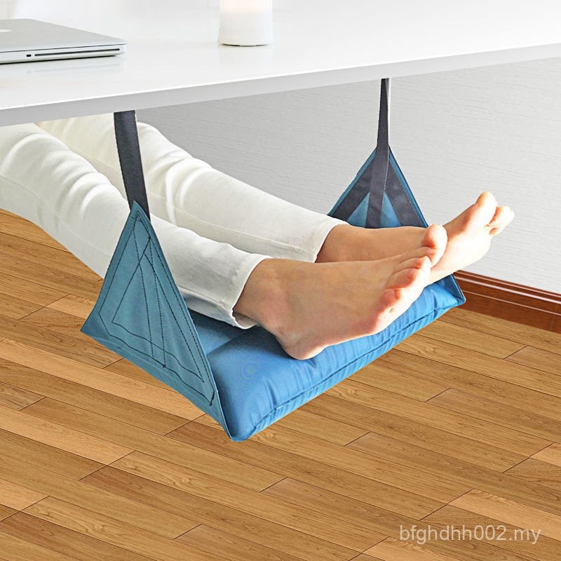 Office Rest Foot Hammock Computer Desk Leg Stool AntiSwelling Pain Puton Foot Mat InCar Foot
