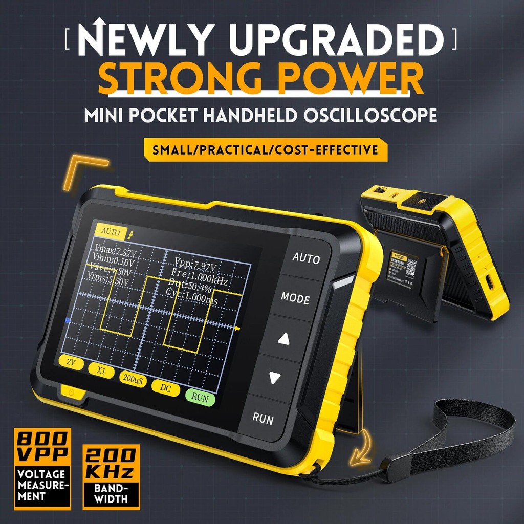 FNIRSI DSO152 Mini Handheld Digital Oscilloscope Latest Version 2.5MSa ...