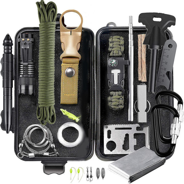 First Aid Survival Kit Emergency Box Camping Outdoor Travel ...