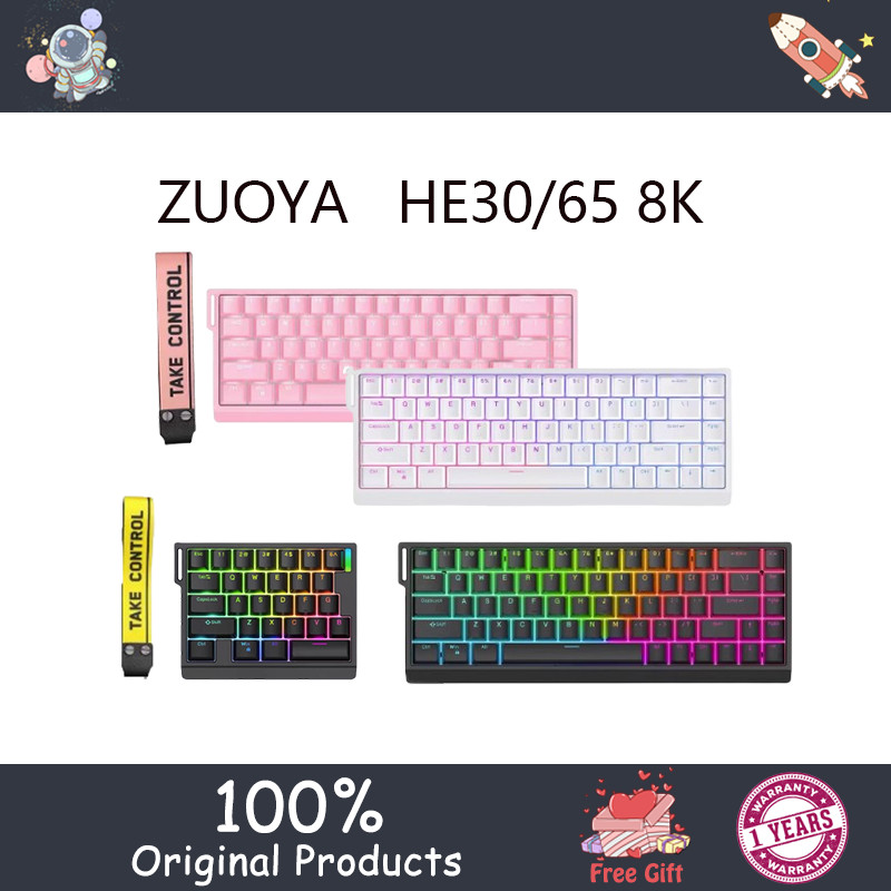 ZUOYA HE30/65 8K magnetic axis mechanical keyboard for one handed e ...