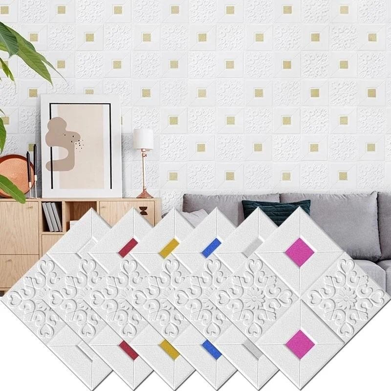 Moth-proof 3D Wall Stickers Bedroom Decor Waterproof Self Adhesive DIY ...