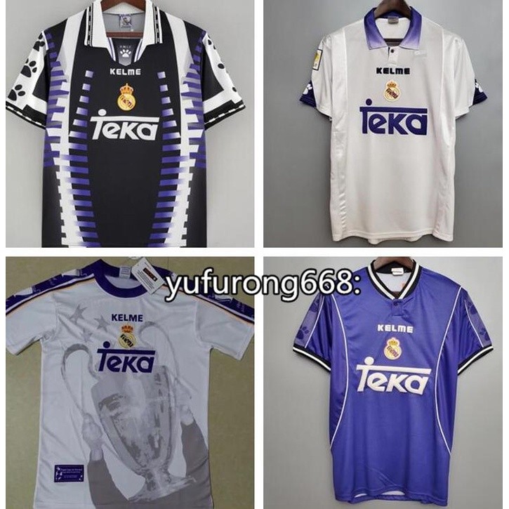 97-98 RMD home Away Third Retro Soccer Jersey Real-Mad Football Jersey ...