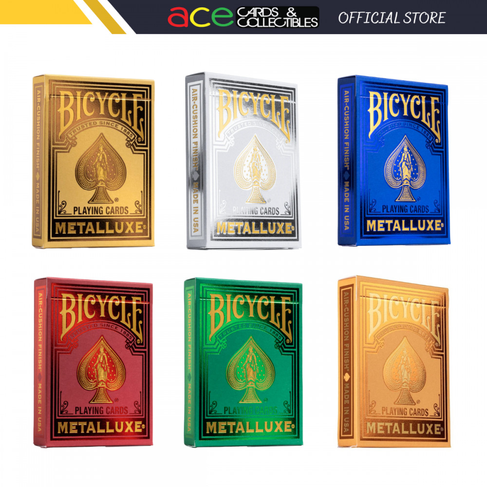 Jeu De 6 Paquets De Cartes à Jouer Bicycle Metalluxe - Finition Métallisée Brillante - Neuves