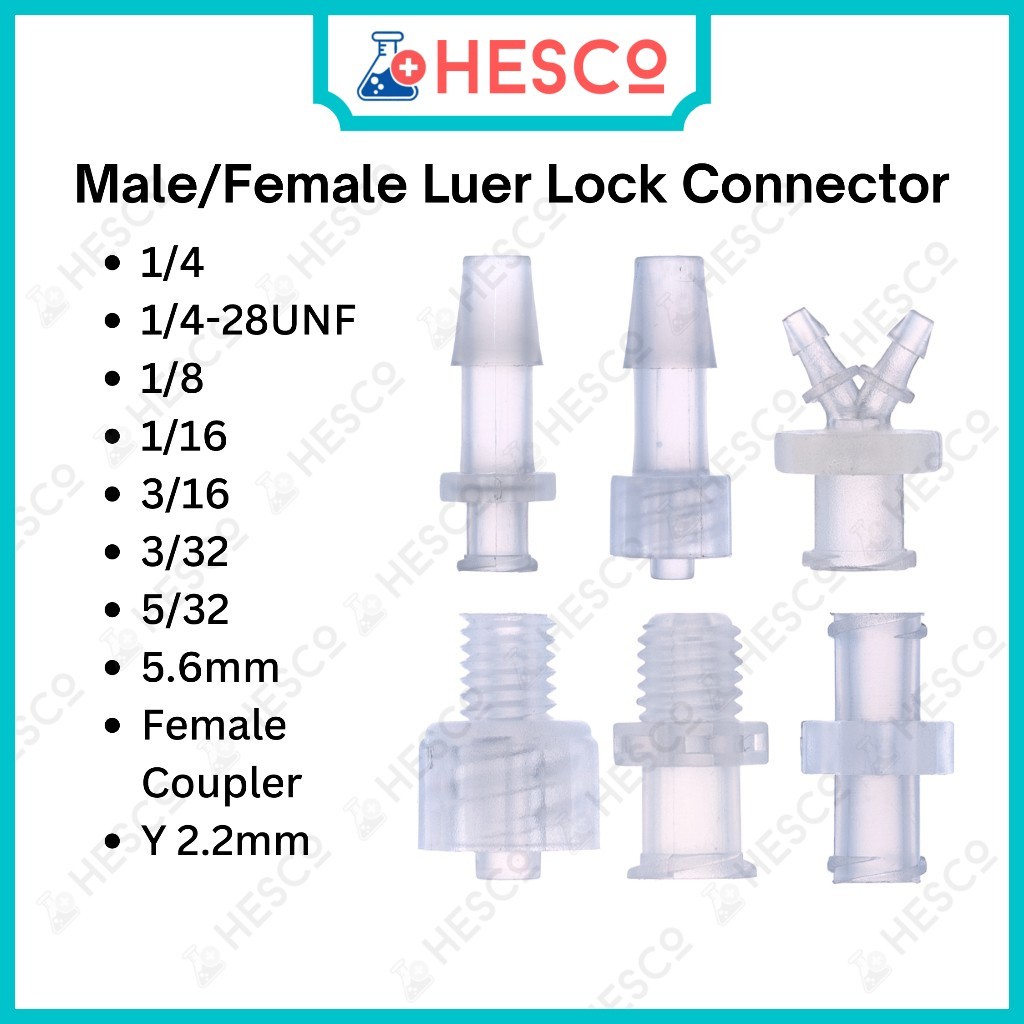 Male & Female Luer Connectors – Lock & Slip, PP/PC – Hose, Syringe ...