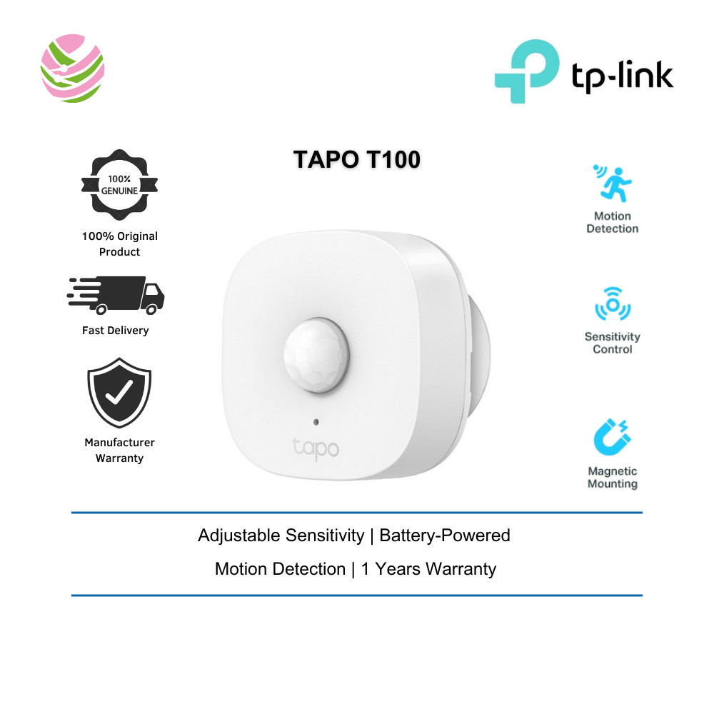TP-Link Tapo T100 Smart Motion Sensor With Wide Range Detection ...
