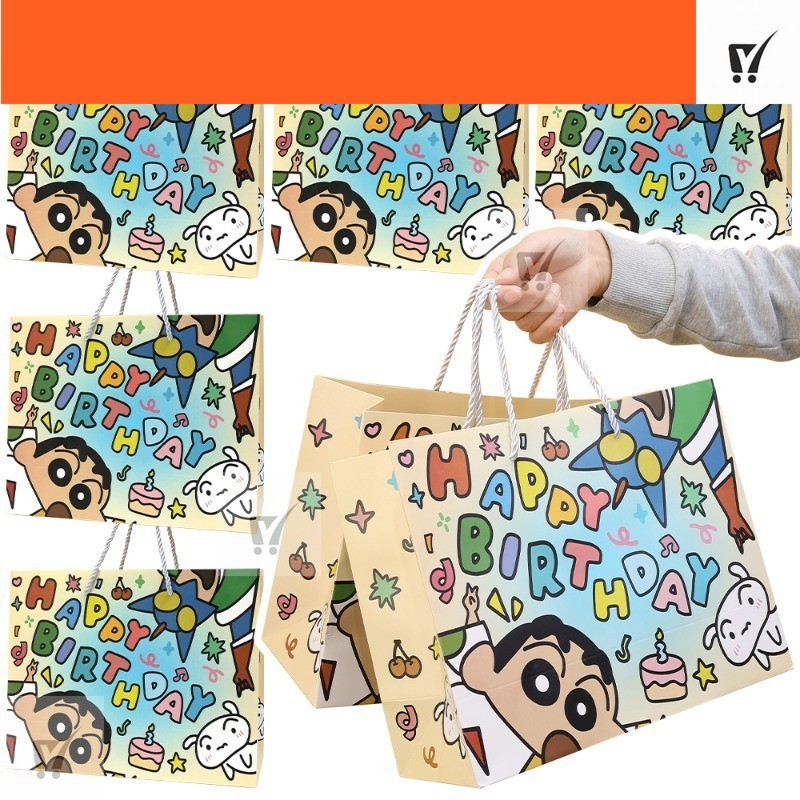 MCT Cute Cartoon Crayon Shin Chan Paper Bag - Reusable Anime Graffiti ...