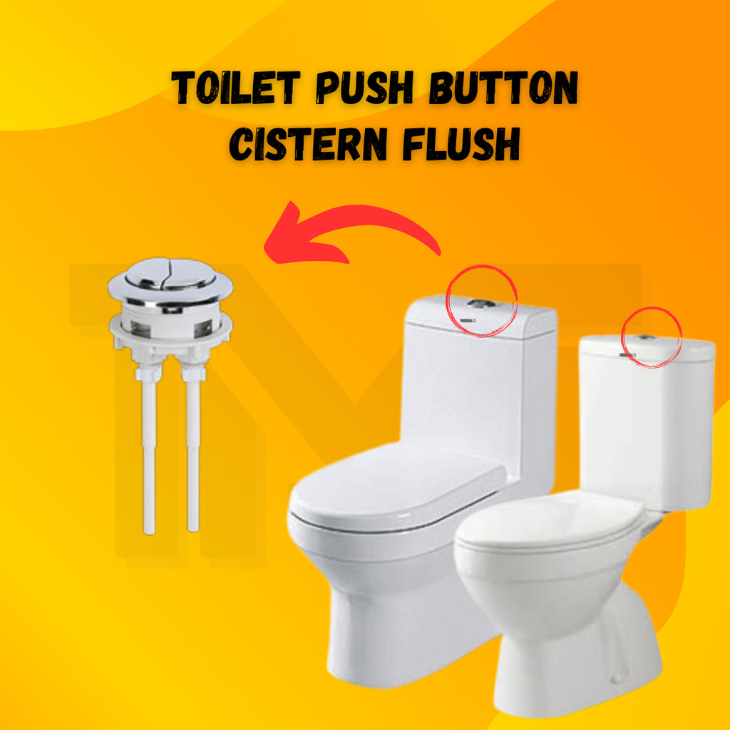 38MM /48MM /58MM TOILET PUSH FLUSH CHROMED PRESS BUTTON | Shopee Malaysia