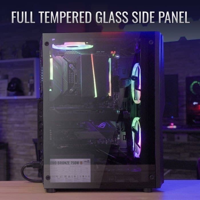 Aerocool Mecha RGB Casing - Tempered Glass Mid Tower Gaming Case ...