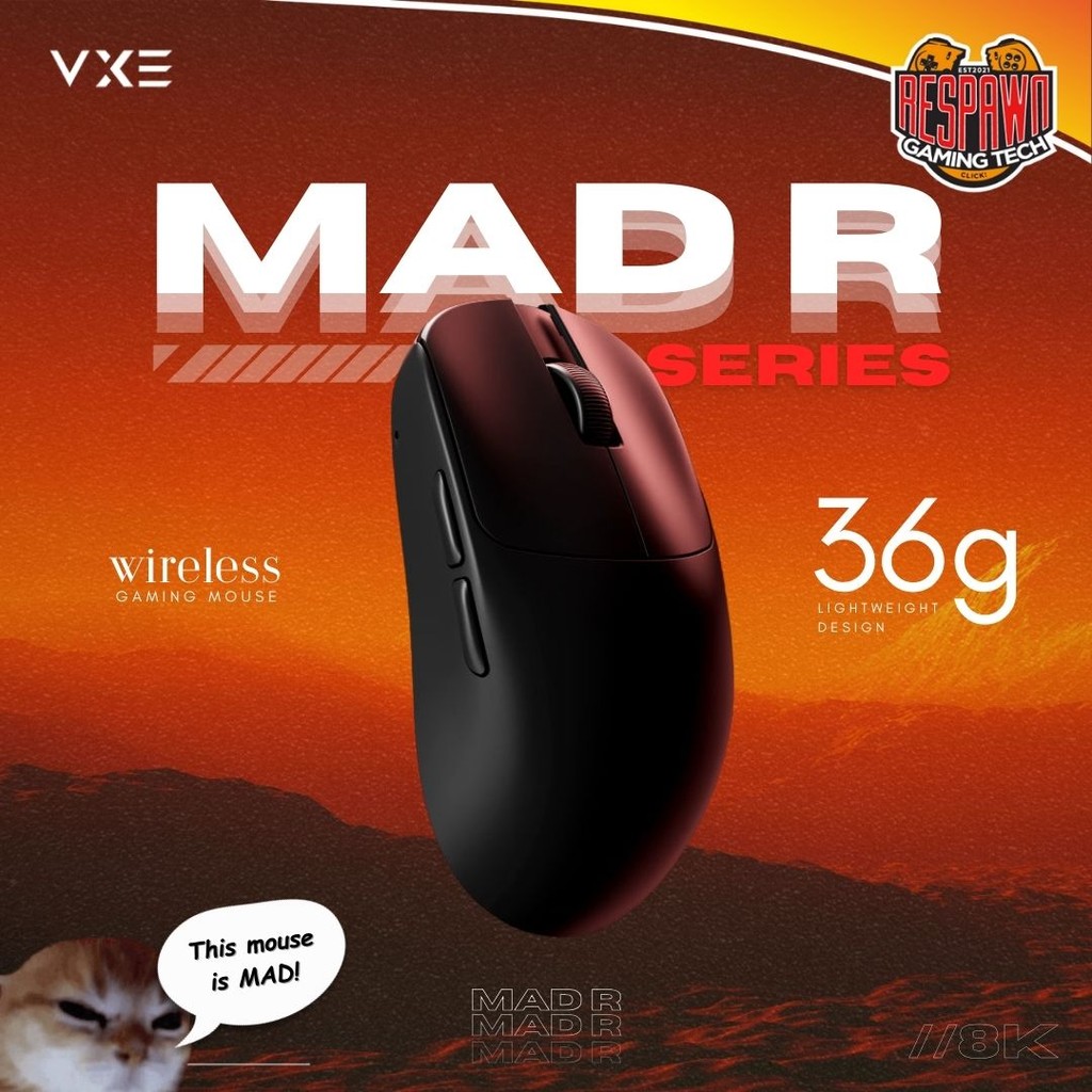 VXE MAD R Series Wireless Gaming Mouse | Shopee Malaysia