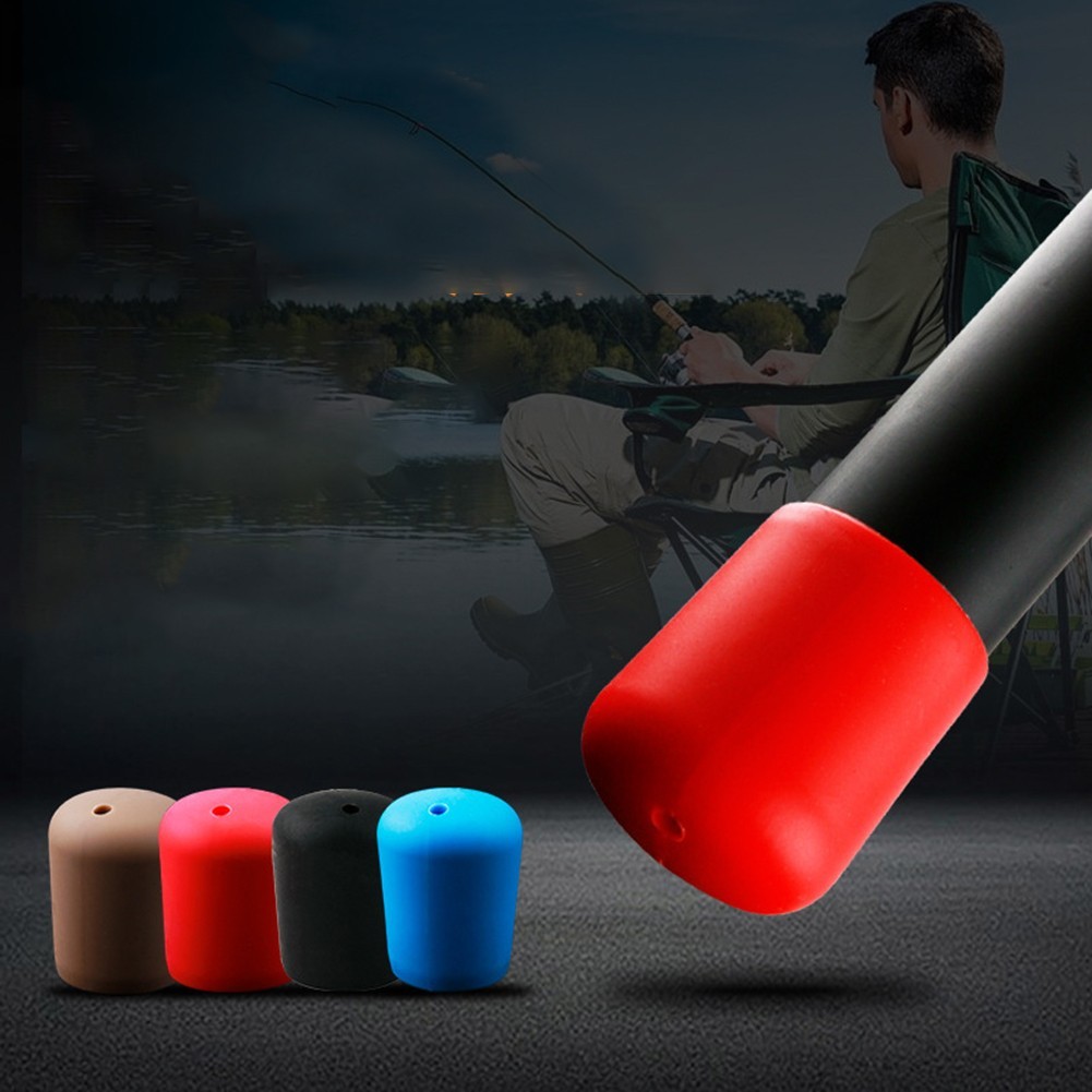 [THEBEST]Fishing Rod End Cap Silicone Fishing Rod Plug Fishing Rod ...