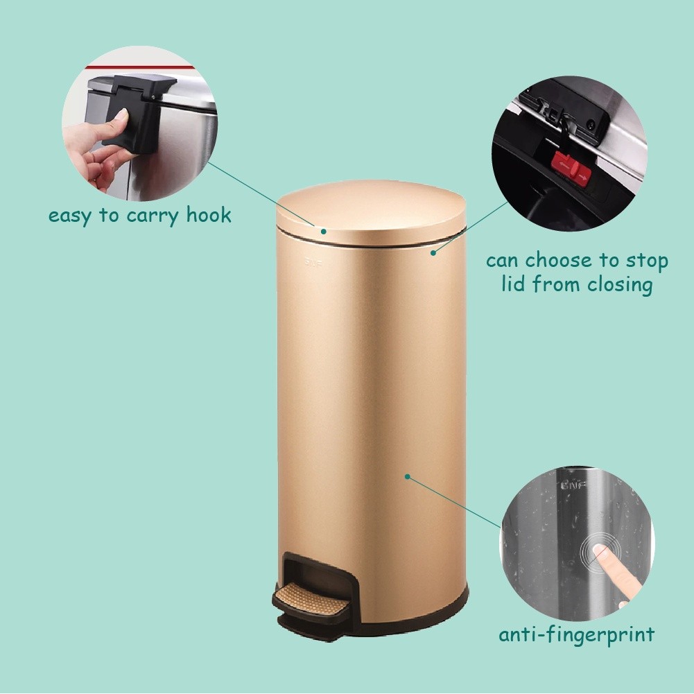 Tong Sampah Besar Dustbin kitchen 30L Rubbish Bin Garbage Bin Dustbin ...