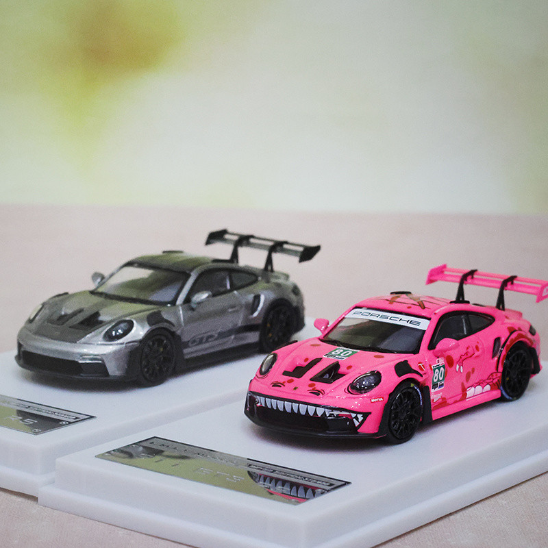 Modèle Réduit Porsche 911 992 GT3 RS 1:64 LMLF - Alliage, Détaillé, Boîte Display