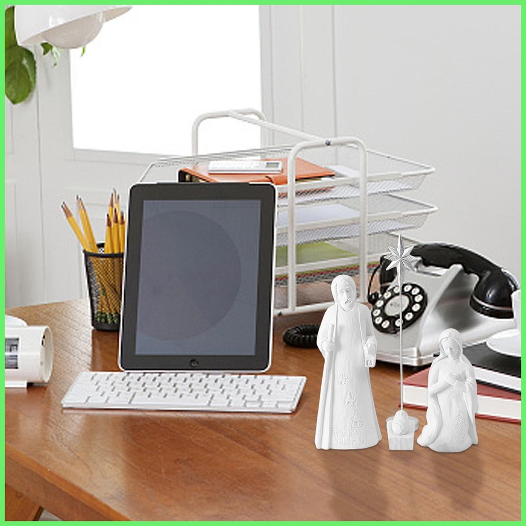 White Nativity Set Resin Nativity Set Nativity Scene Elegant White ...