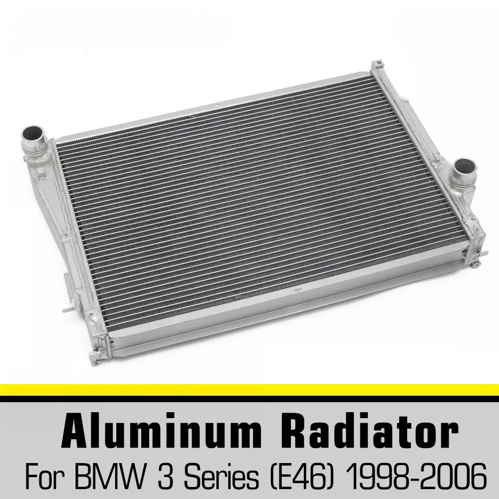 Aluminum 2 Row Racing Radiator for BMW E46 3-Series MT 98-06 Cooling ...