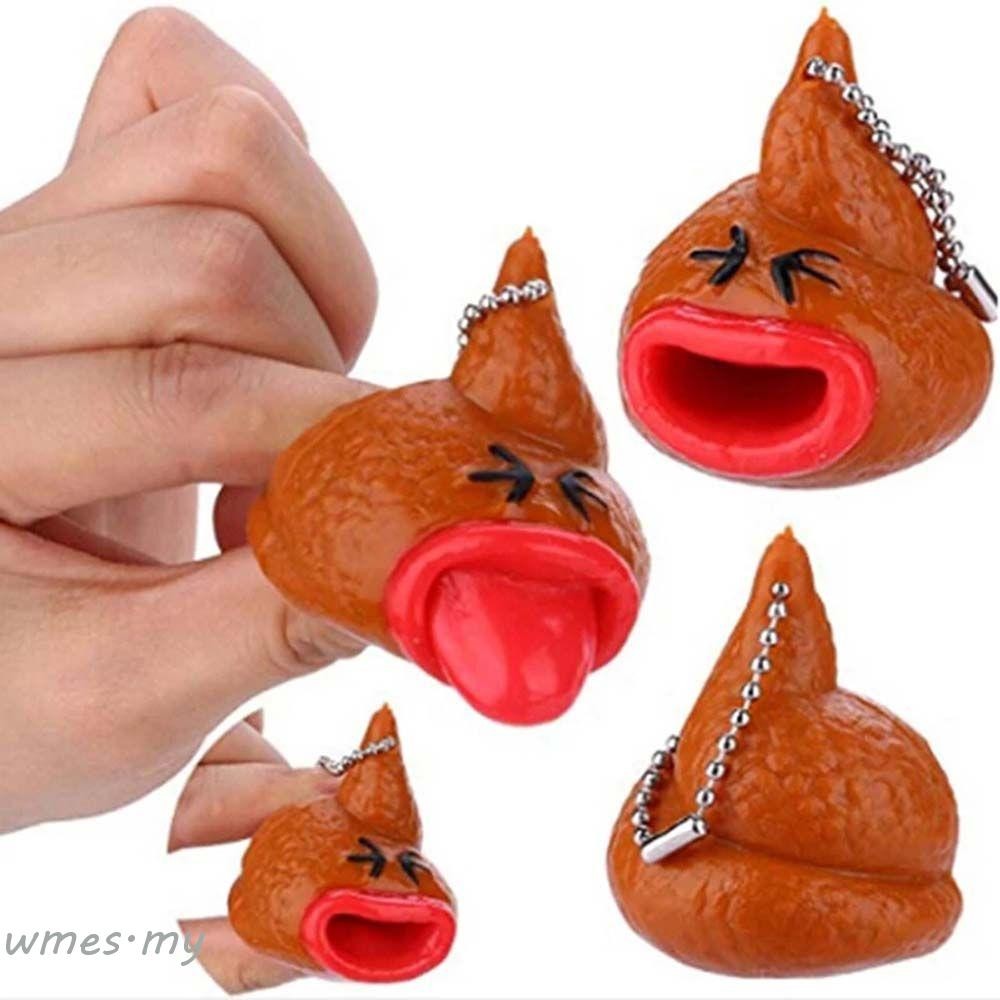 WMES1 Poop Keychains Children Kids Keyring Little Tricky Prank ...