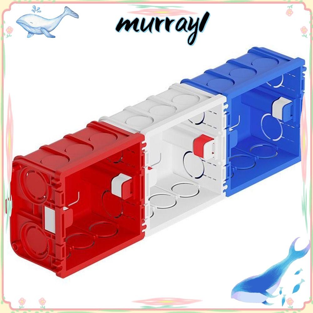 MURRAY1 Switch Mounting Box, Plastic PVC Universal Socket Mounting Box ...