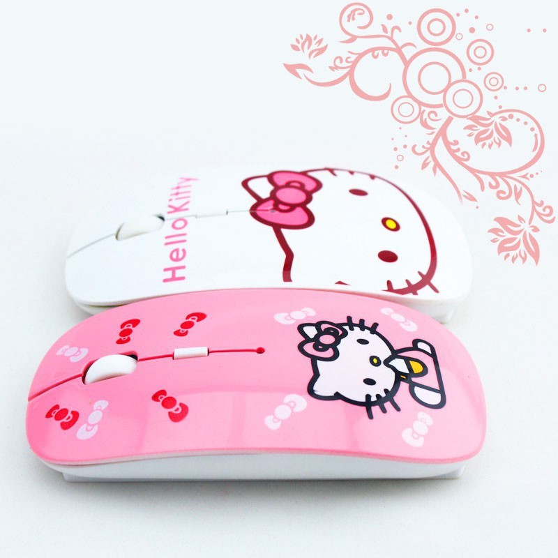 Hello Kitty Wireless Mouse，Cute 2.4GHz Hello Kitty Wireless Optical ...