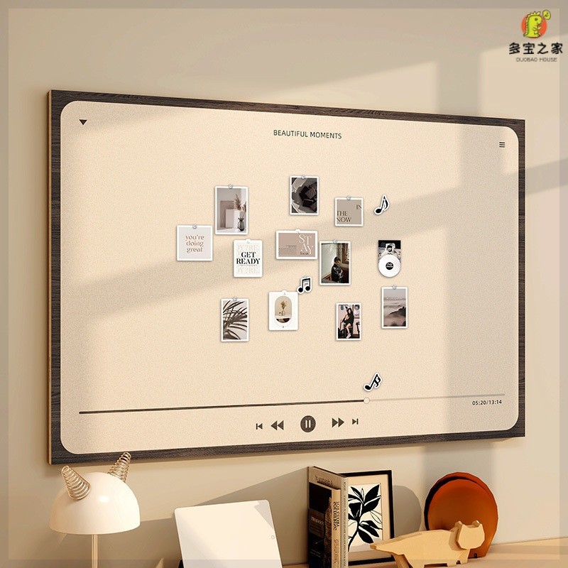Creative Photo Display Cork Board & Felt Board for Instant Photos ...