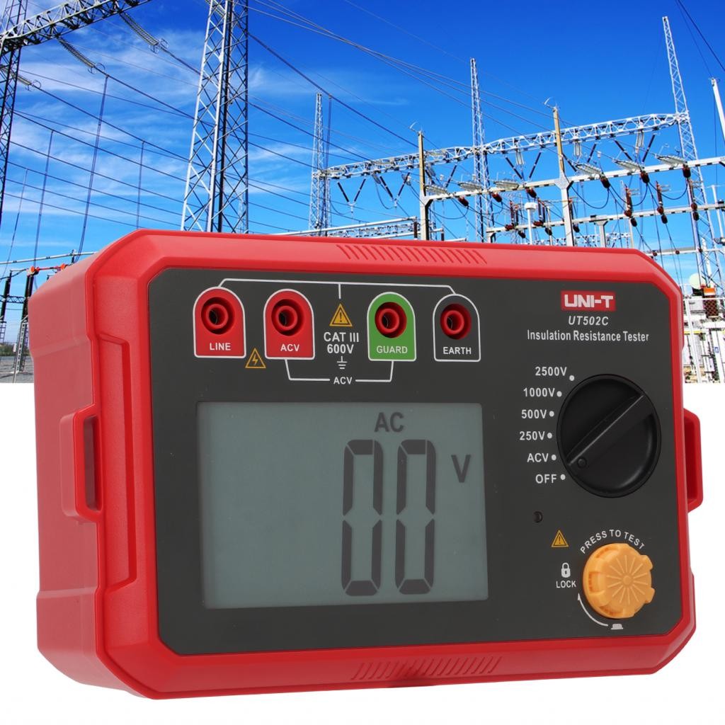 Supergoodsales UT502C Insulation Resistance Meter Digital Circuit ...