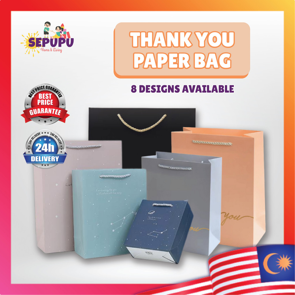 SEPUPU Thank You Paper Bag Doorgift Bag Wedding Shopping Bag Gift Bag ...