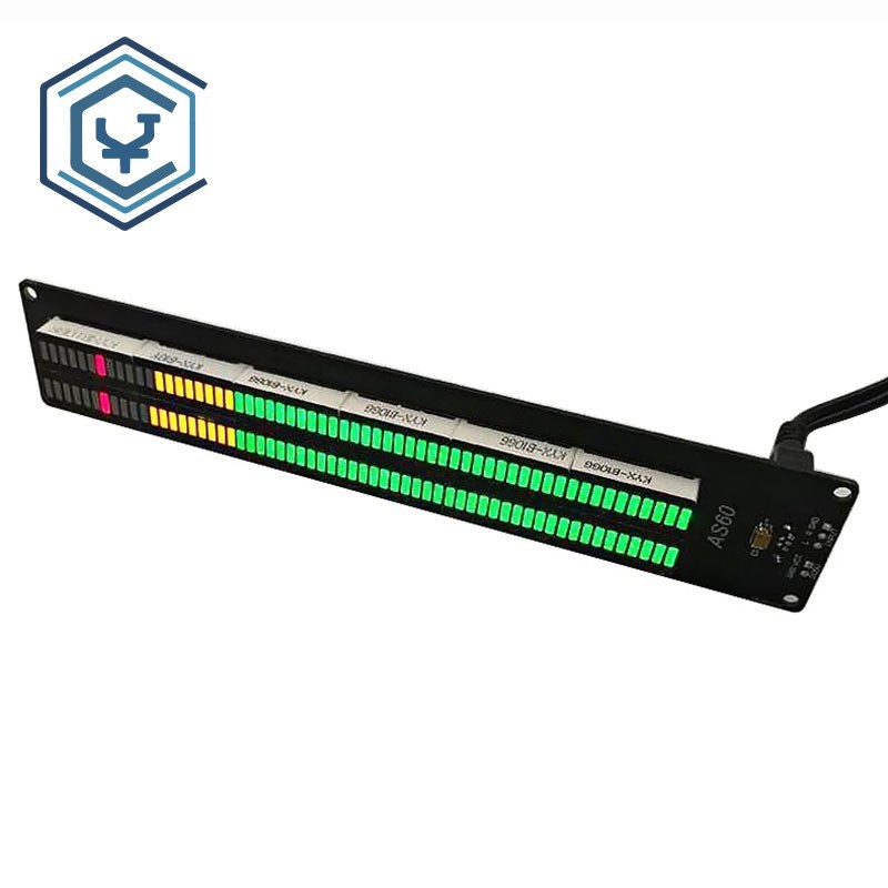 60 Professional Level Volume AS60 LED Music Spectrum Indicator Dual ...